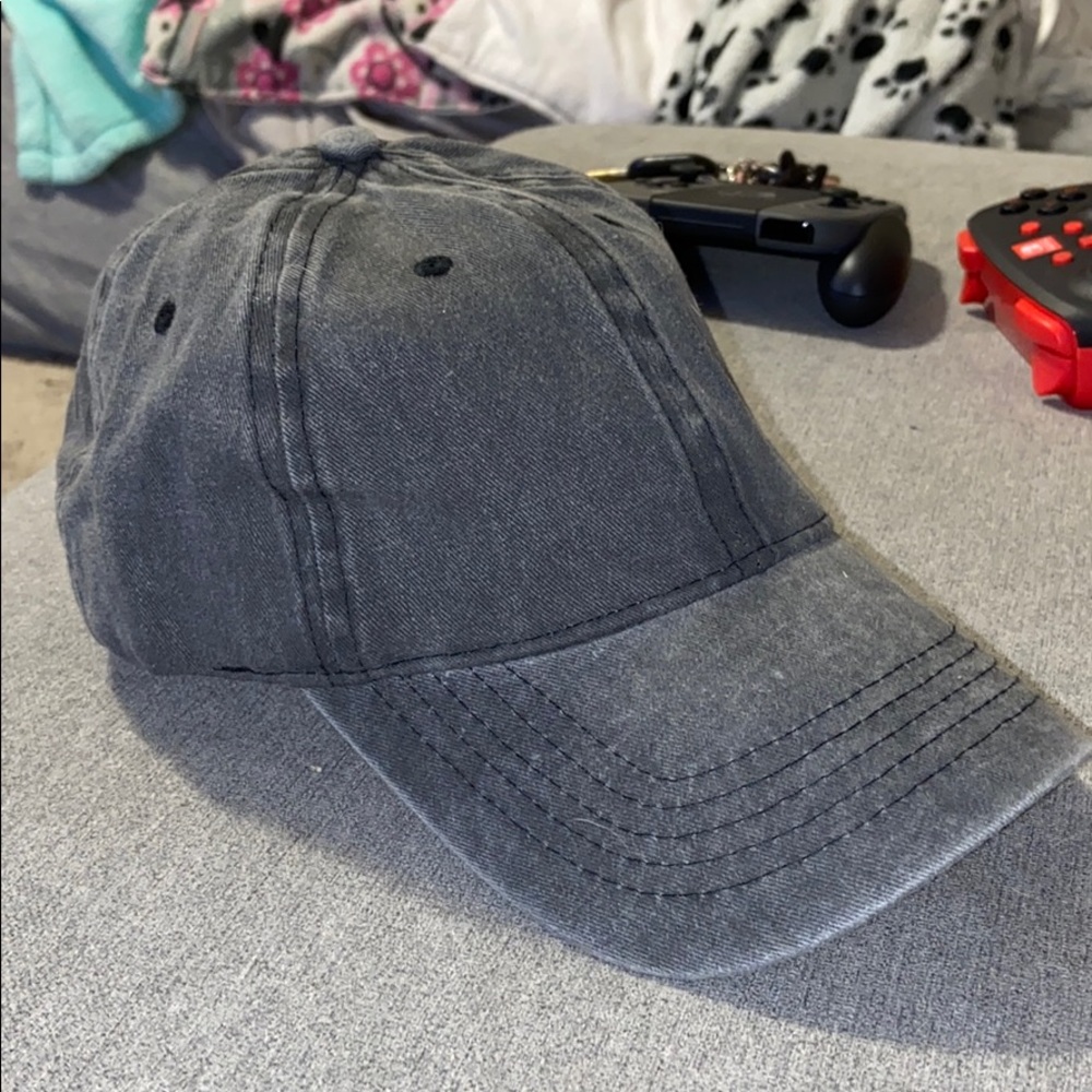 Denim baseball cap